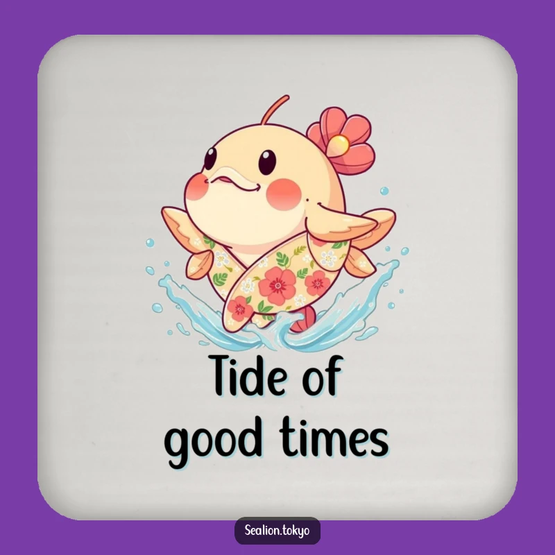 Funny Splashing Fish Coaster - Joyful & Hilarious Surface Protection