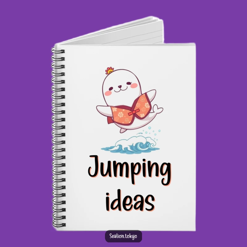 Funny Sea Lion Festive Kimono Notebook: Journal with Joyful Leaps