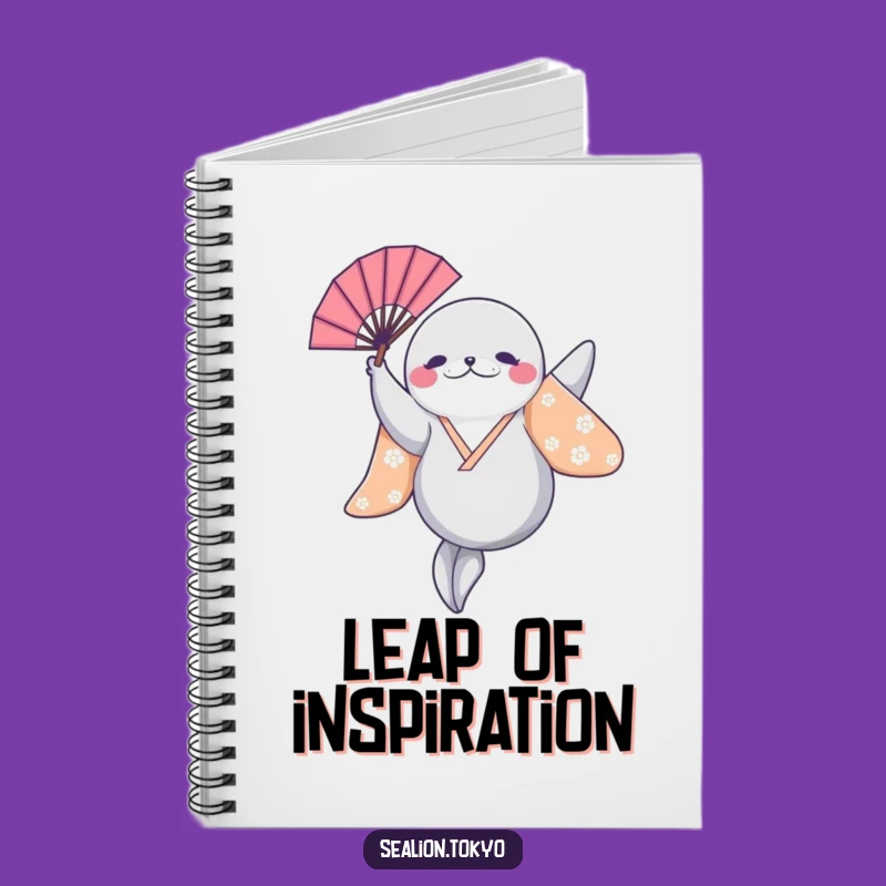 Funny Sealion Leaping Notebook: Journal for Ideas, Energetic Humorous Gift!